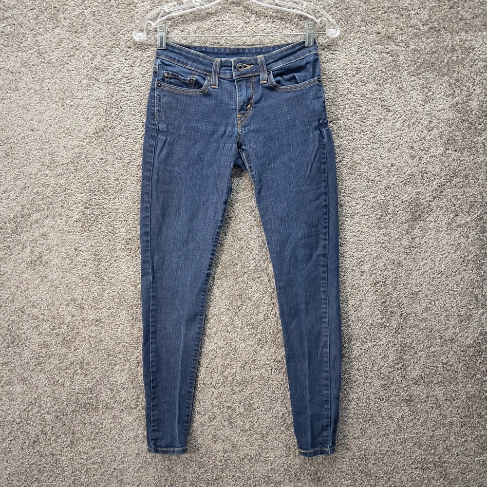 Levis‎ Women Dark Wash Low Rise Skinny Jeans Blue Size 3M 6995